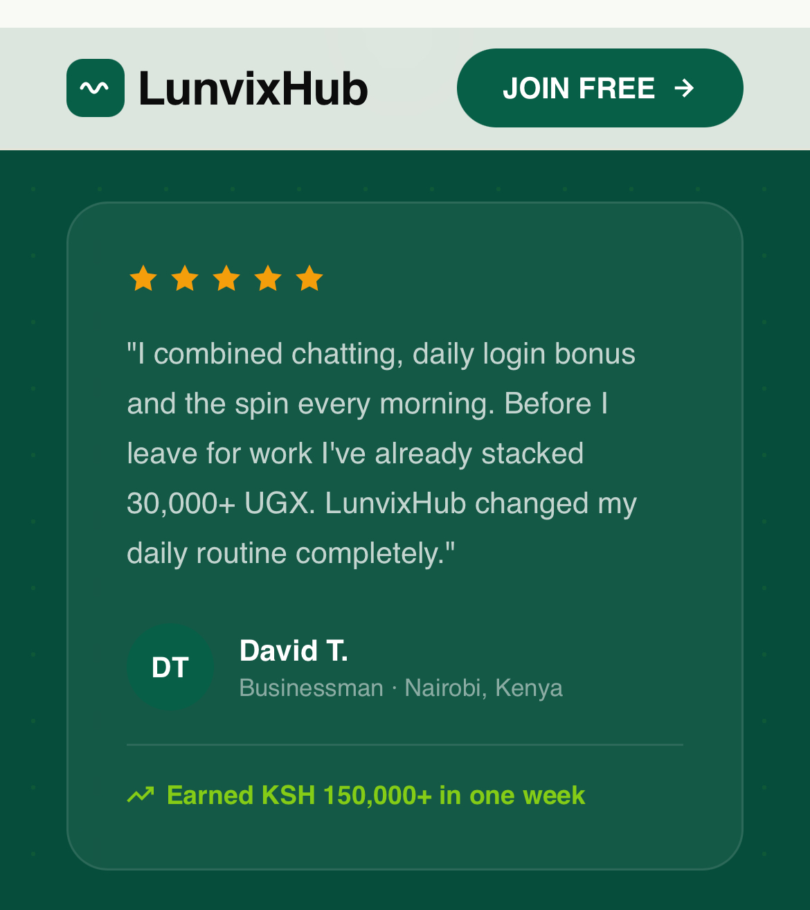 Lunvixhub reviews screenshot.