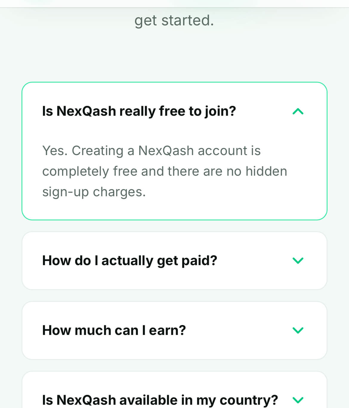 Nexqash hidden fees.