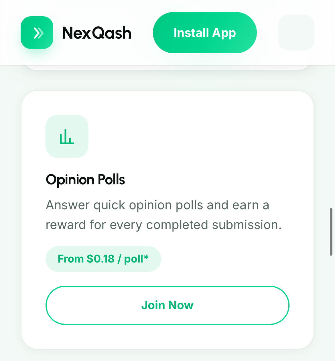 Nexqash ways to earn.